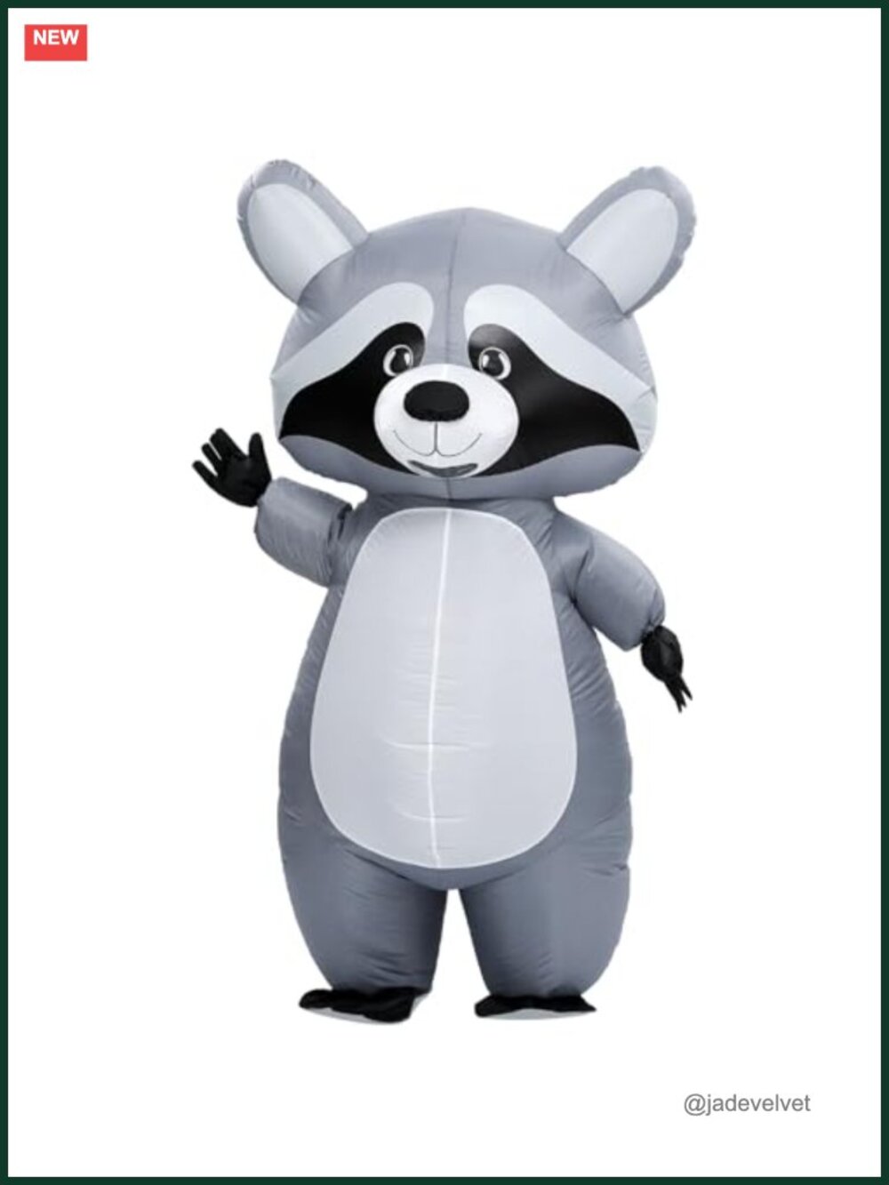 Inflatable Raccoon Costume Adult Blow Up Halloween Funny Cosplay Party Animal